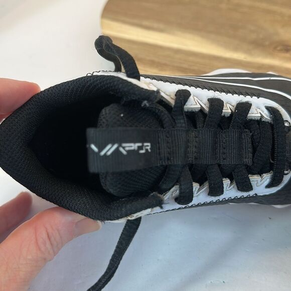 NIKE Vapor Edge Shark 2 Low Football Cleats Black White Shoes Sneakers 10C 10 - Picture 8 of 10